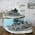 Lanvin Curb Blue Black Lace Grey Sneaker Sz 10 (43)