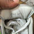 Alexander McQueen Grey Croc Suede Tab White Sneaker Sz 8 (41)