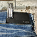 Amiri MX1 Sky Blue Cream Blue Denim Jeans Sz 33