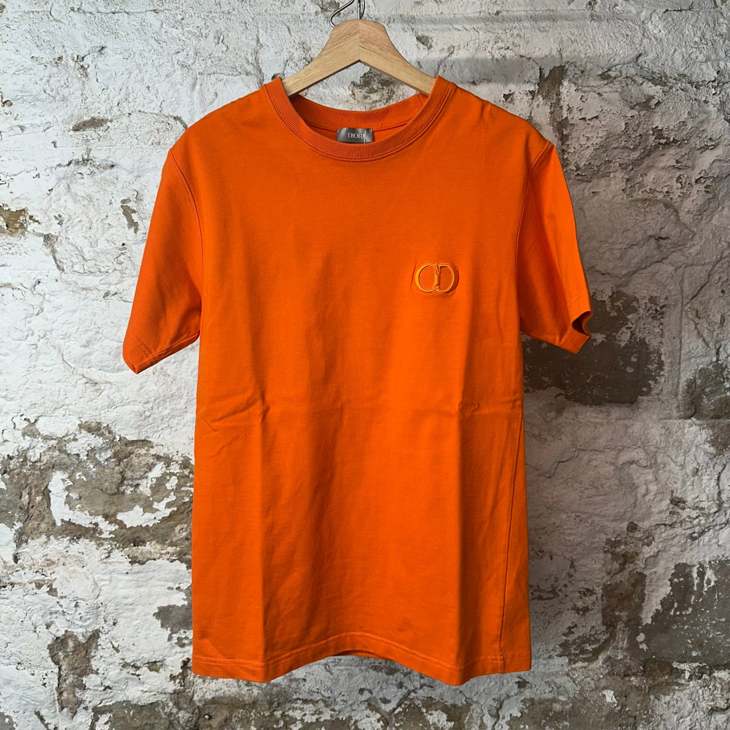 Dior CD Icon Orange T-Shirt Sz S