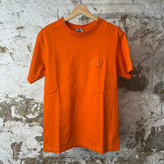Dior CD Icon Orange T-Shirt Sz S