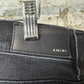 Amiri MX2 Pink Red Patch Black Denim Jeans Sz 34