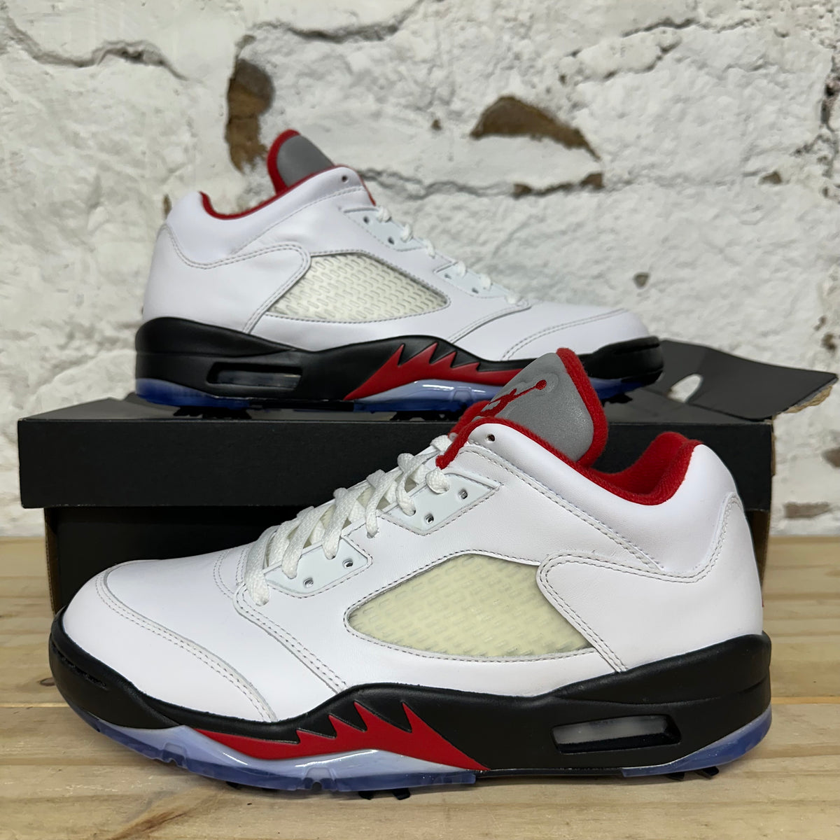 Air Jordan 5 Low Golf Fire Red Sz 10 DS