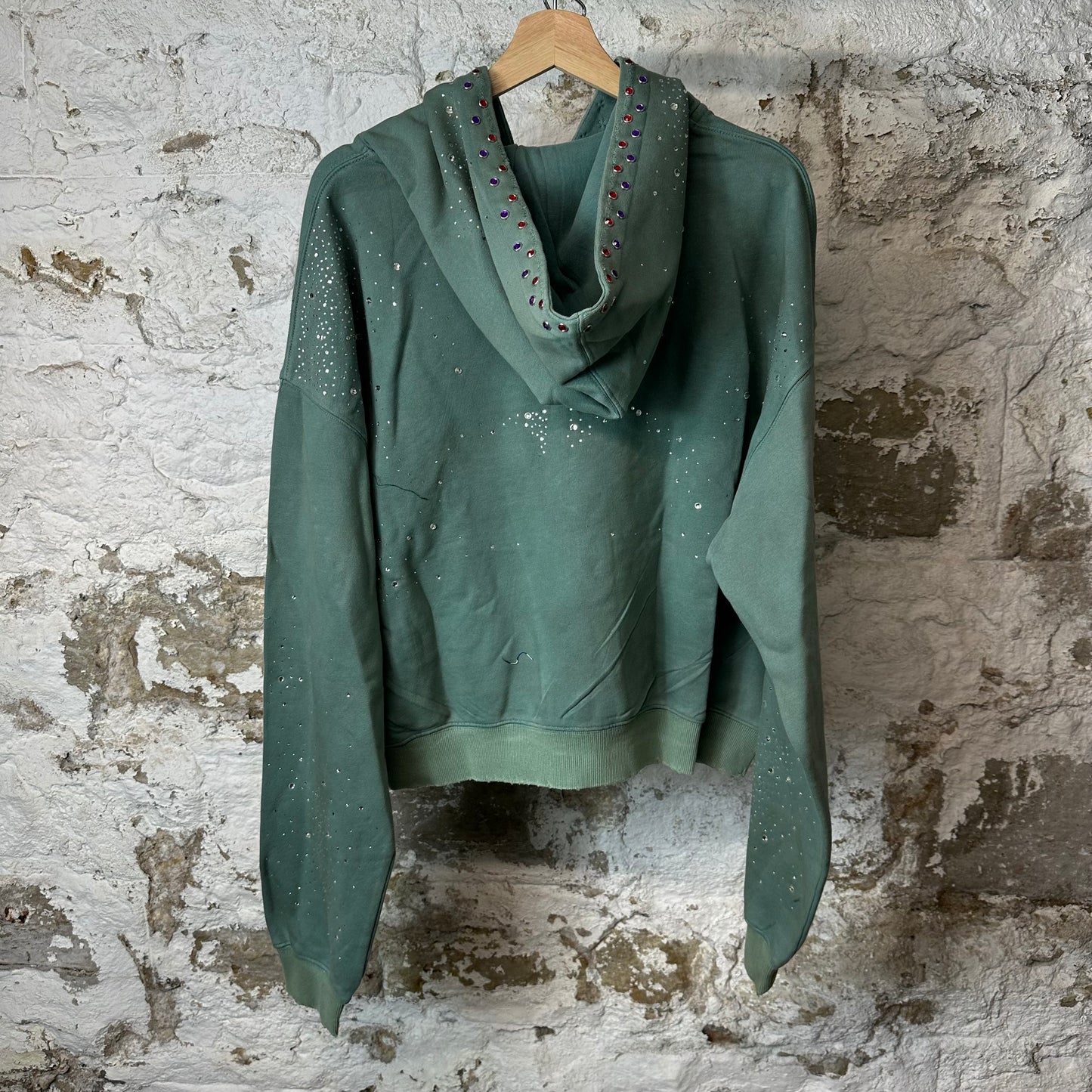 Vale Classico Zip Up Hoodie Green Sz XL DS