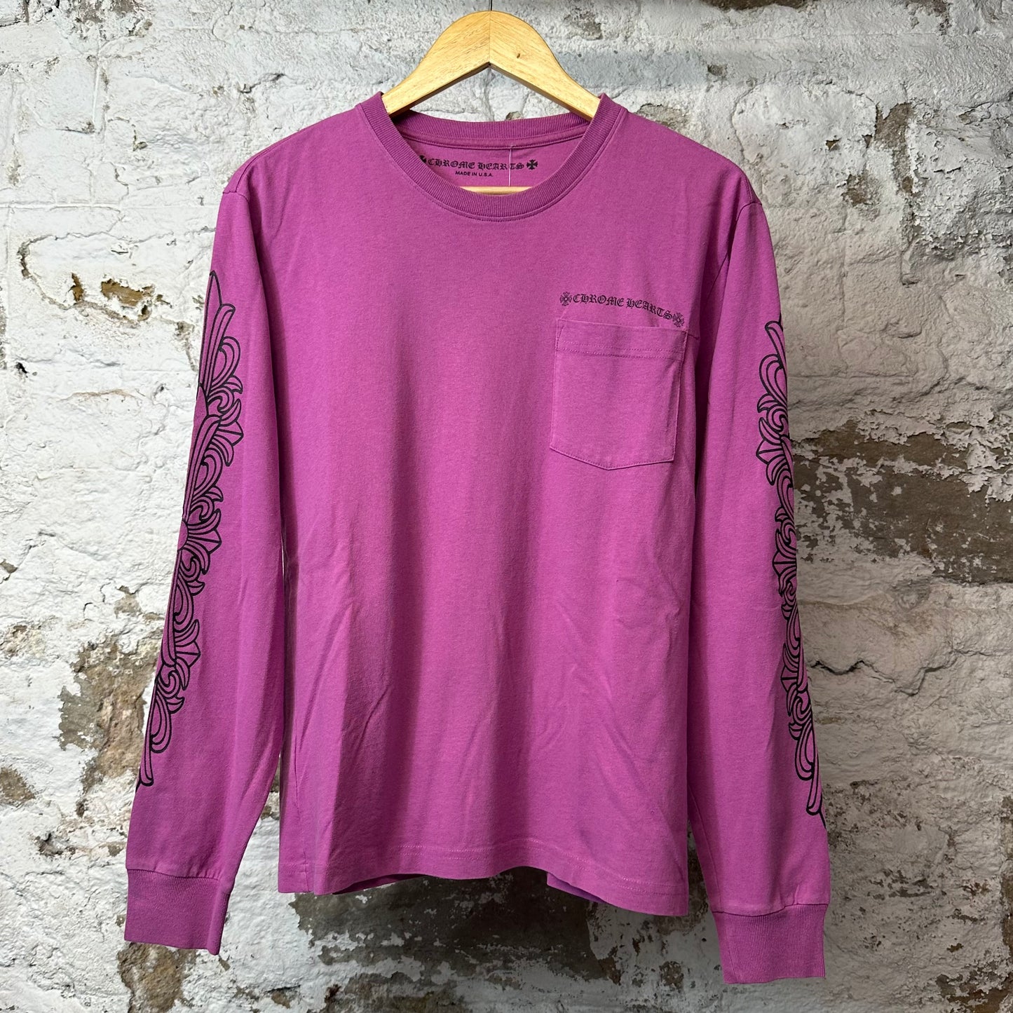 Chrome Hearts Matty Boy Spider Web L/s Purple Sz S