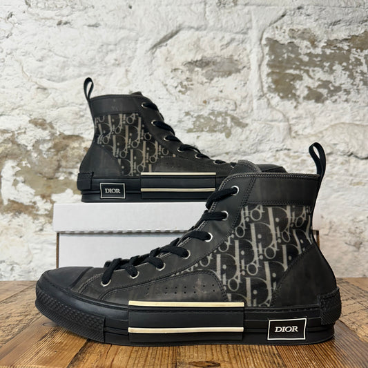 Dior B23 High Triple Black Oblique Sneaker Sz 12 (45) No Box