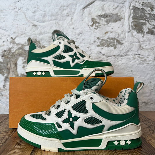 Louis Vuitton Green White Skate Sneaker Sz 8.5 (7LV)