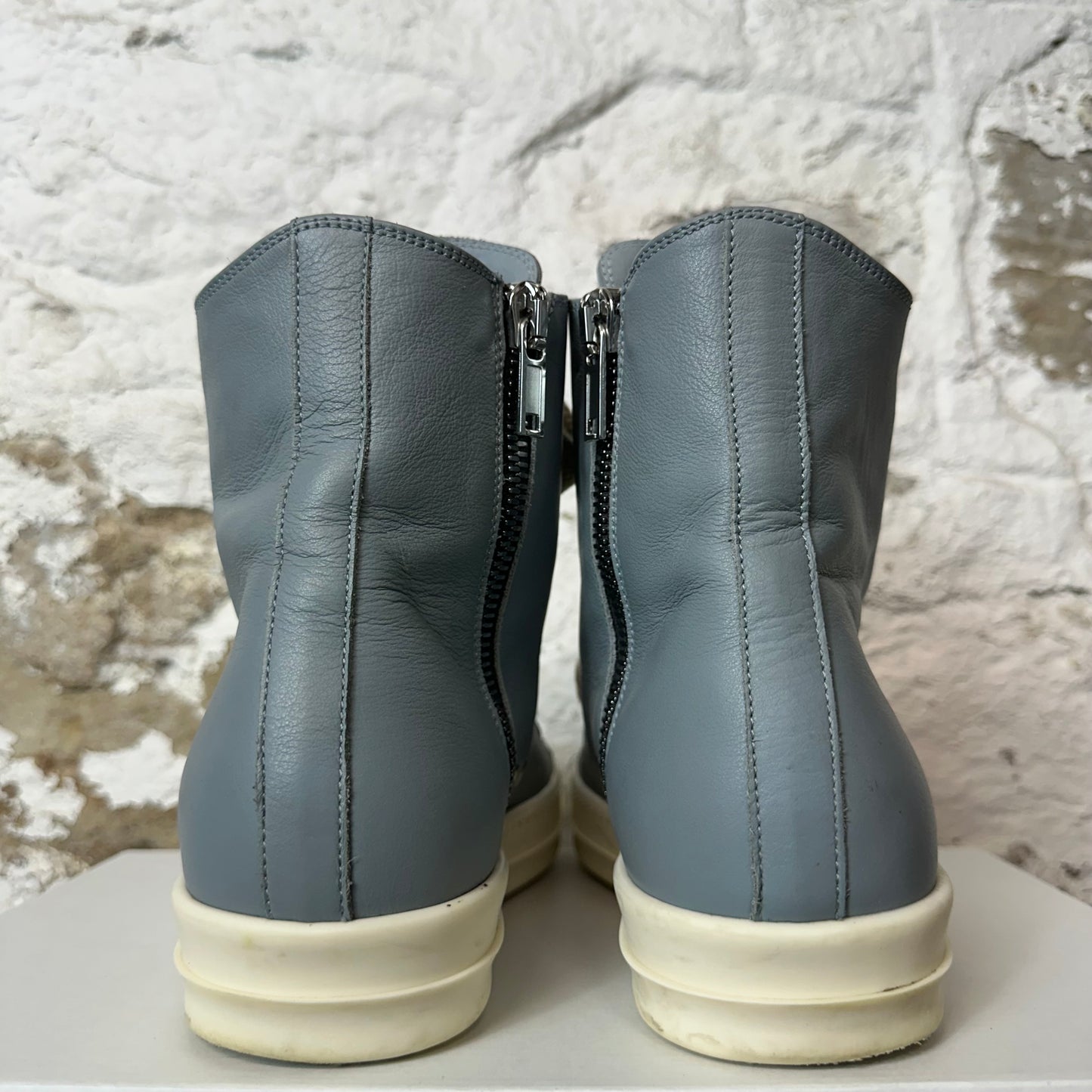 Rick Owens High Dusty Blue Milk Sneaker Sz 7 (40) No Box