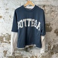 Bottega Desires War Blue Thermal Long Sleeve Sz M