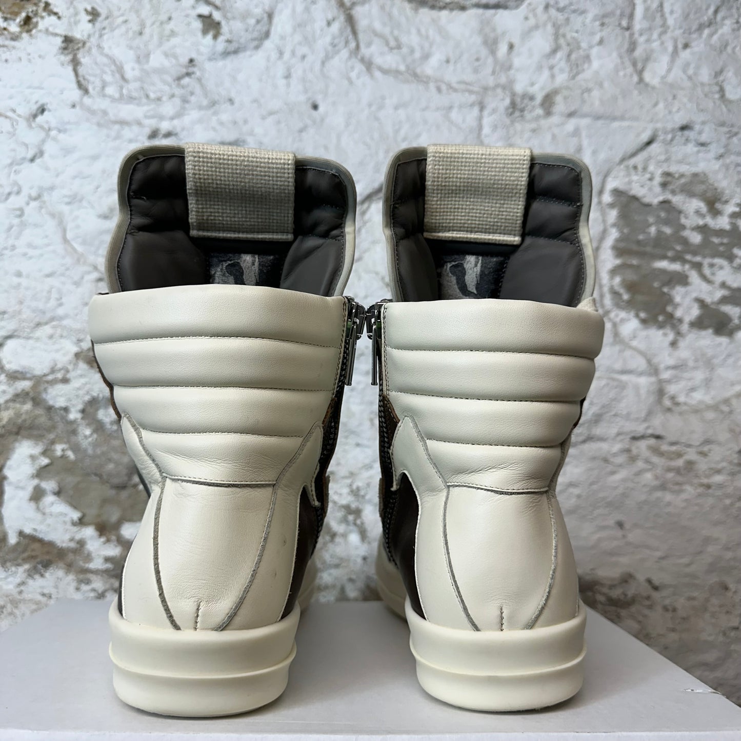 Rick Owens High Geobasket Brown Milk Sneaker Sz 8 (41)