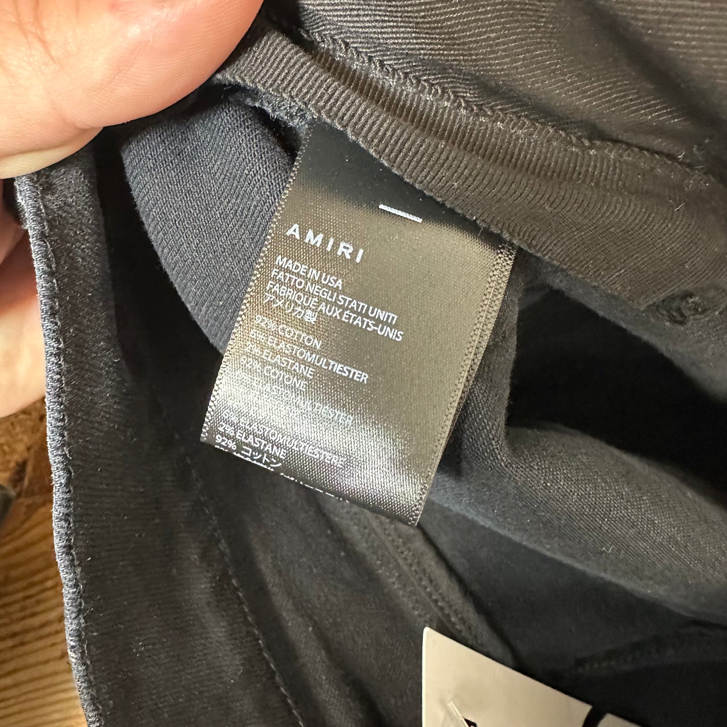 Amiri Distressed Faded Black Denim Jeans Sz 32