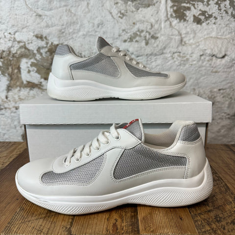 Prada Americas Cup White Leather Sz 8 No Box