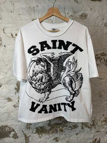 Saint Vanity Black Griffin White T-shirt Sz M