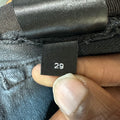 Amiri Vintage Logo Distressed Black Denim Jeans Sz 29