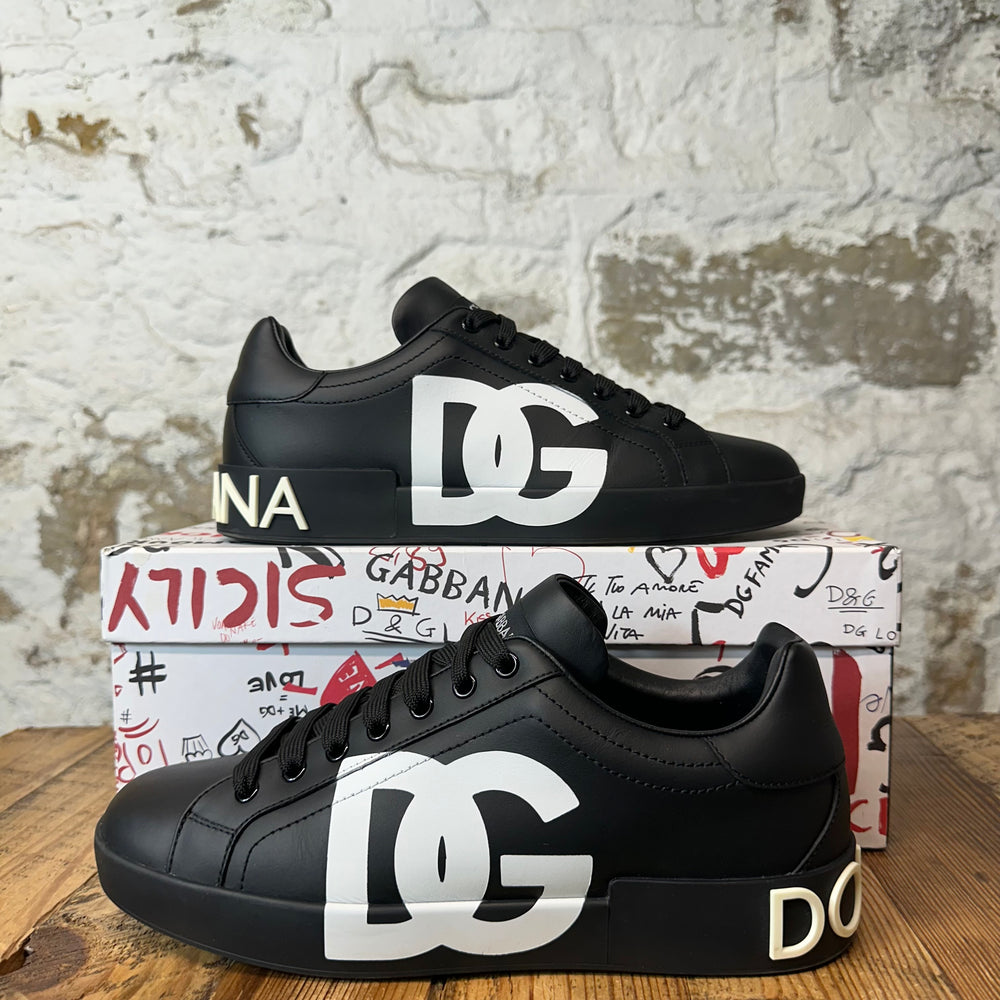 Dolce Gabbana White Black Portofino Sneaker Sz 8