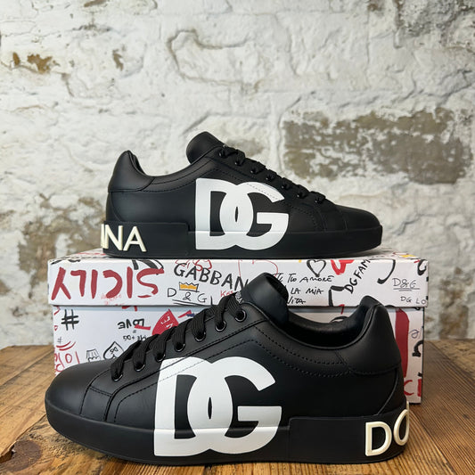Dolce Gabbana White Black Portofino Sneaker Sz 8