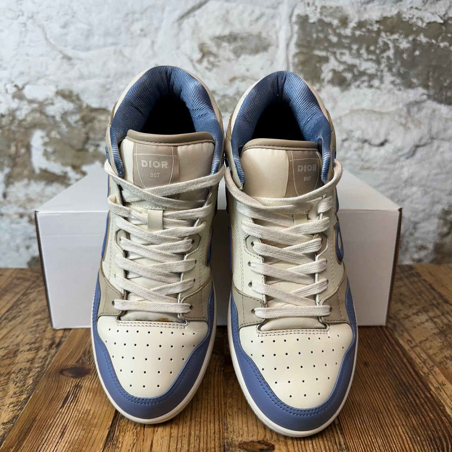 Dior B57 Mid Blue Beige White Sneaker Sz 7 (40)