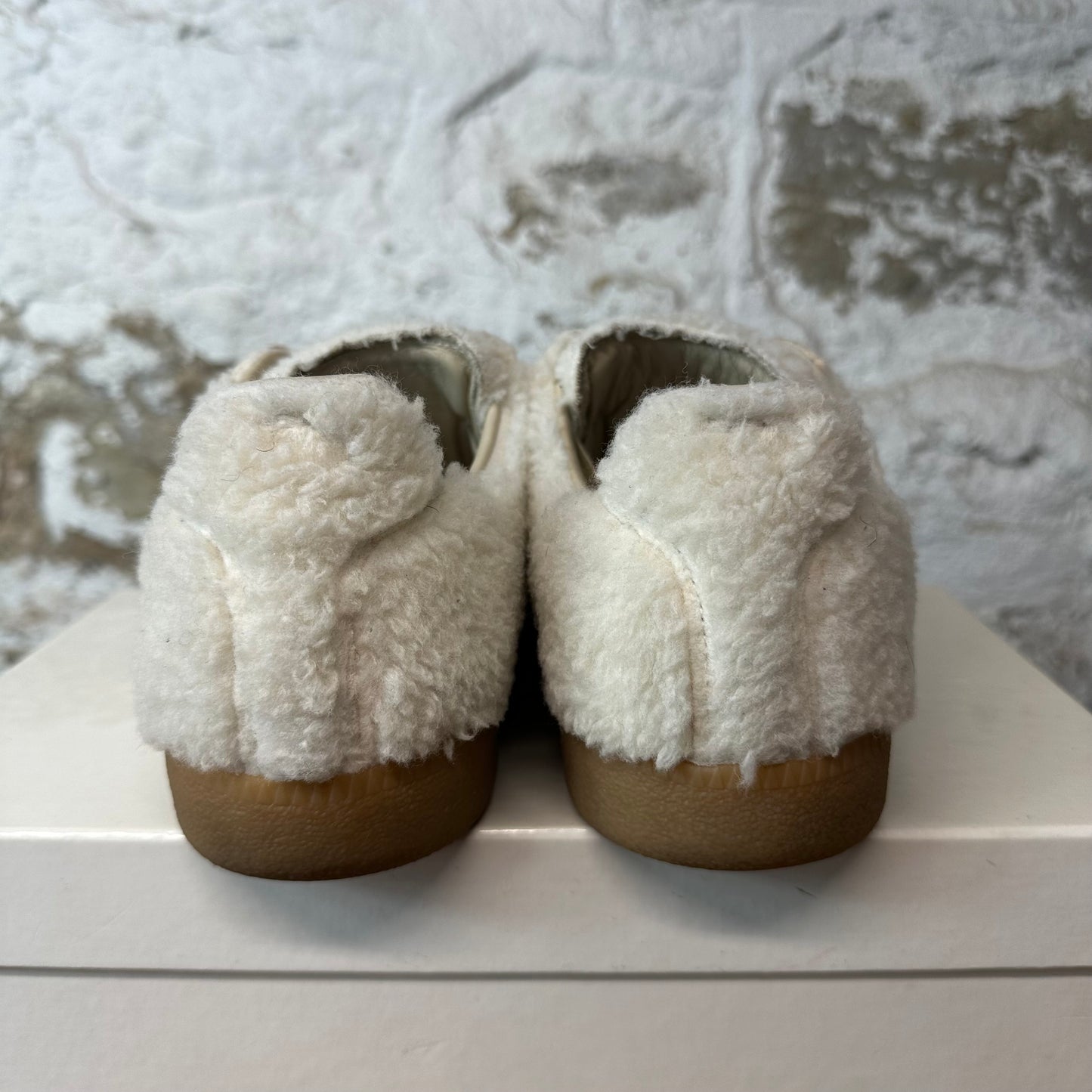 Maison Margiela Replica White Faux Shearling Sneaker Sz 10 (43)