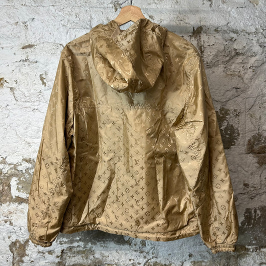 Louis Vuitton Beige Reflective Reversible Monogram Jacket Sz S
