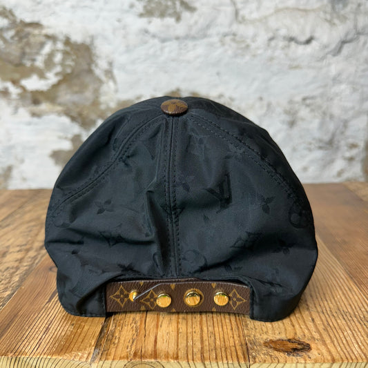 Louis Vuitton Black Brown Monogram Get Ready Hat Sz L
