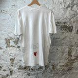 CDG Black Spell T-shirt White Sz XL DS