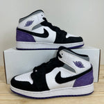 Air Jordan 1 Mid Purple Suede Sz 7Y