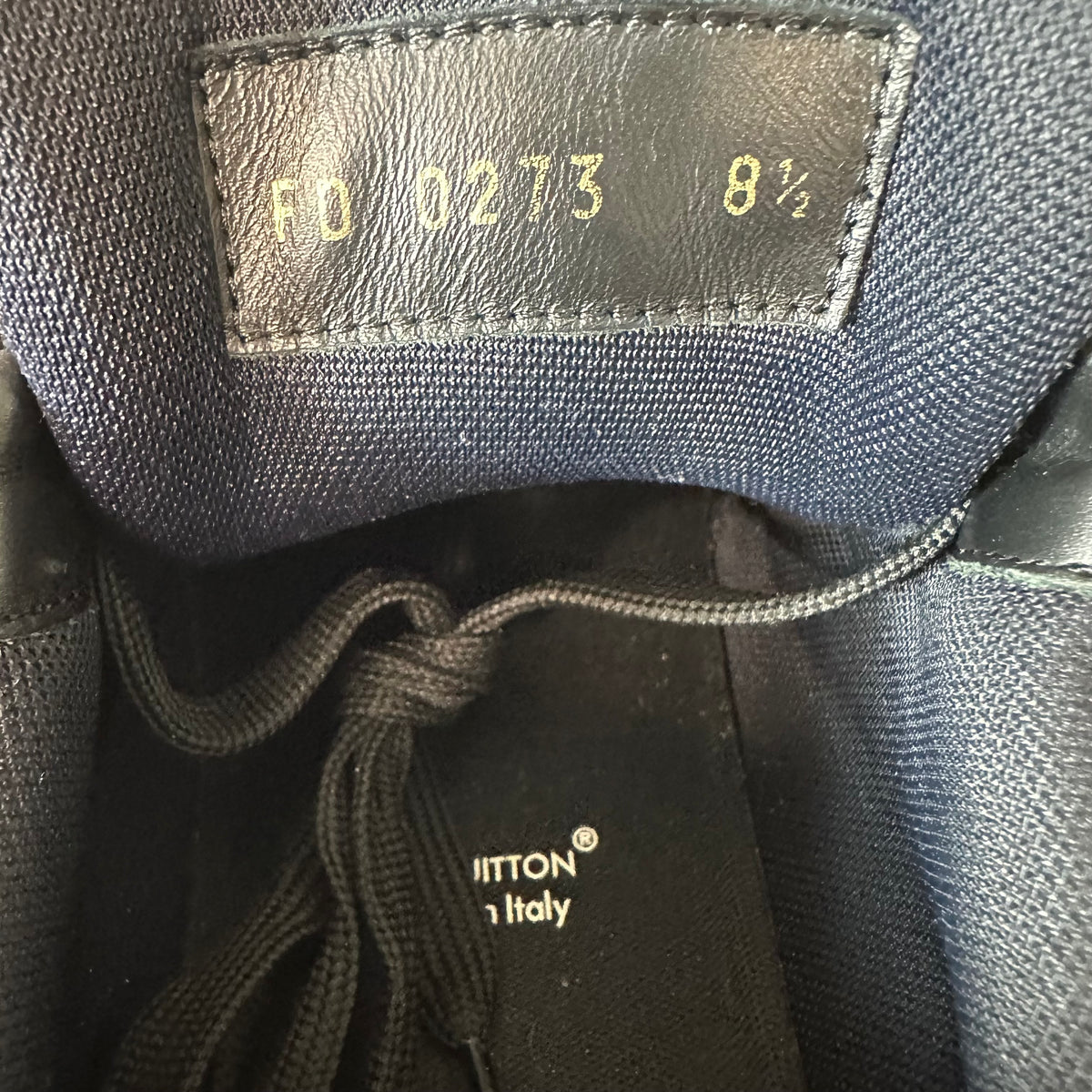 Louis Vuitton Black Denim Monogram Trainer Sneaker Sz 10 (8.5LV)