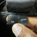 Amiri MX1 Brown Suede Black Denim Jeans Sz 36