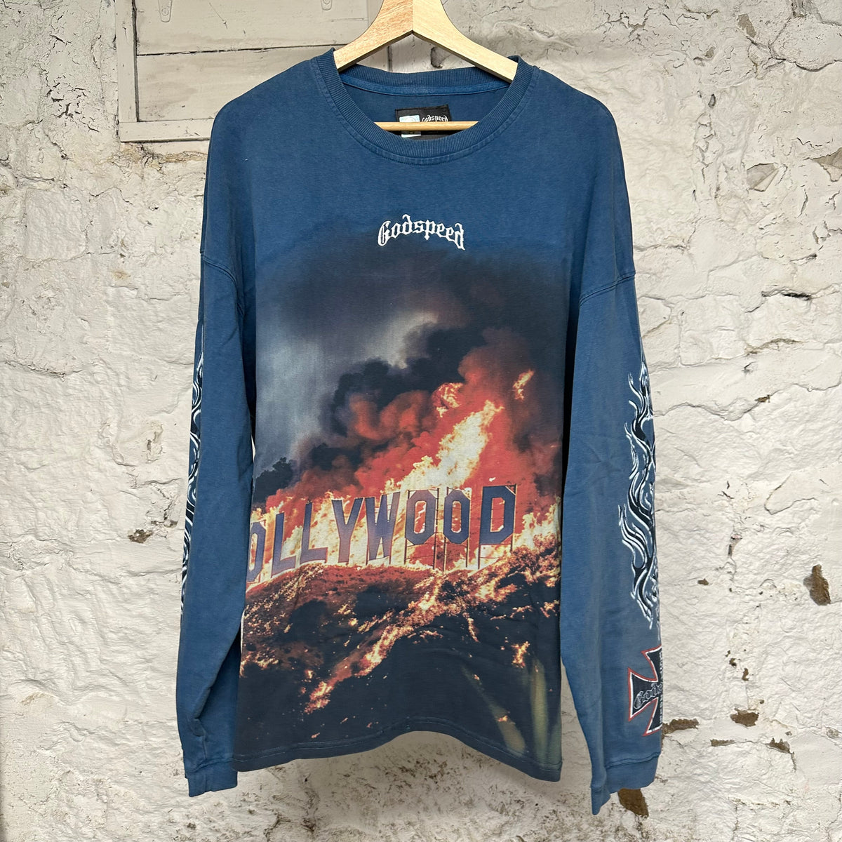 Godspeed Hollywood Inferno Blue Long Sleeve Sz L
