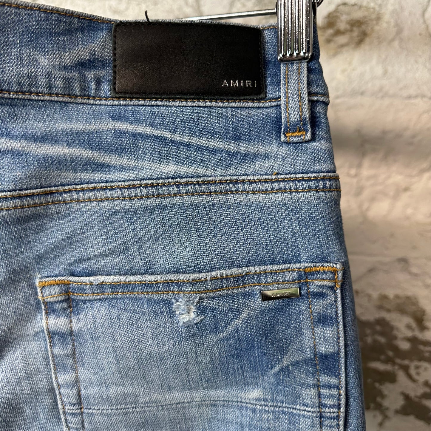 Amiri Plain Blue Denim Jeans Sz 29