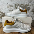 Alexander McQueen Mineral Yellow Tab White Sneaker Sz 7 (40)