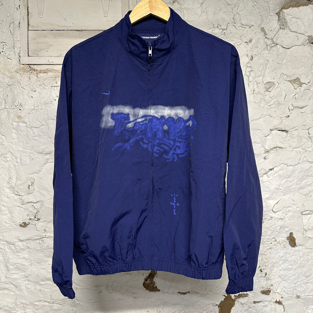 Cactus Jack x Fragment x Nike Tokyo Navy Windbreaker Jacket Sz M DS