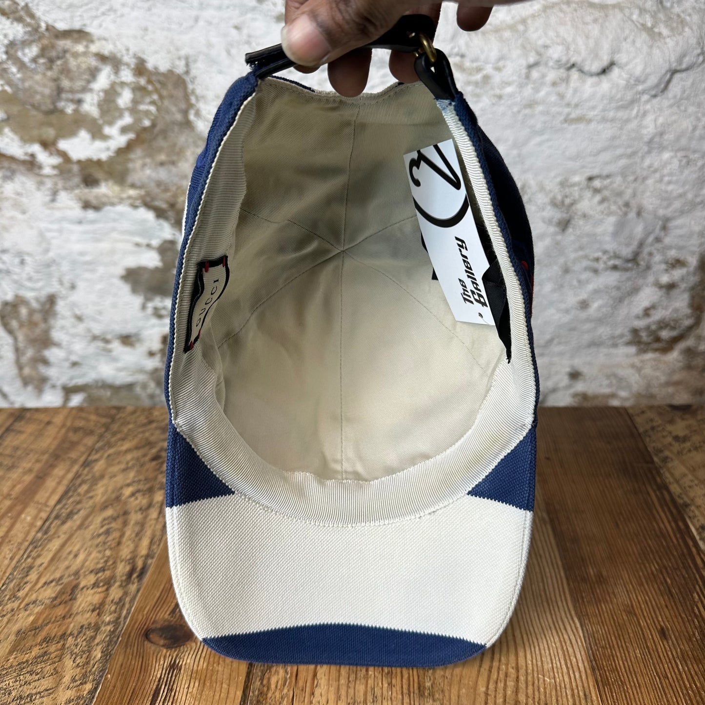 Gucci GG Logo Blue White Hat Sz XL