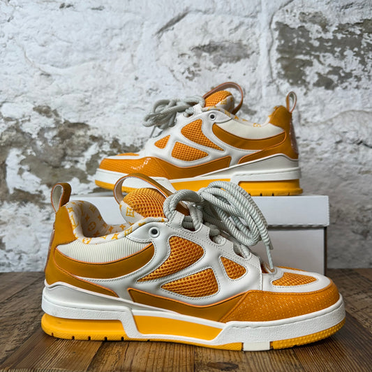 Louis Vuitton Orange Cream Skate Sneaker Sz 10 (8.5LV) No Box