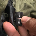 Amiri Plain Green Velour Jeans Sz 30