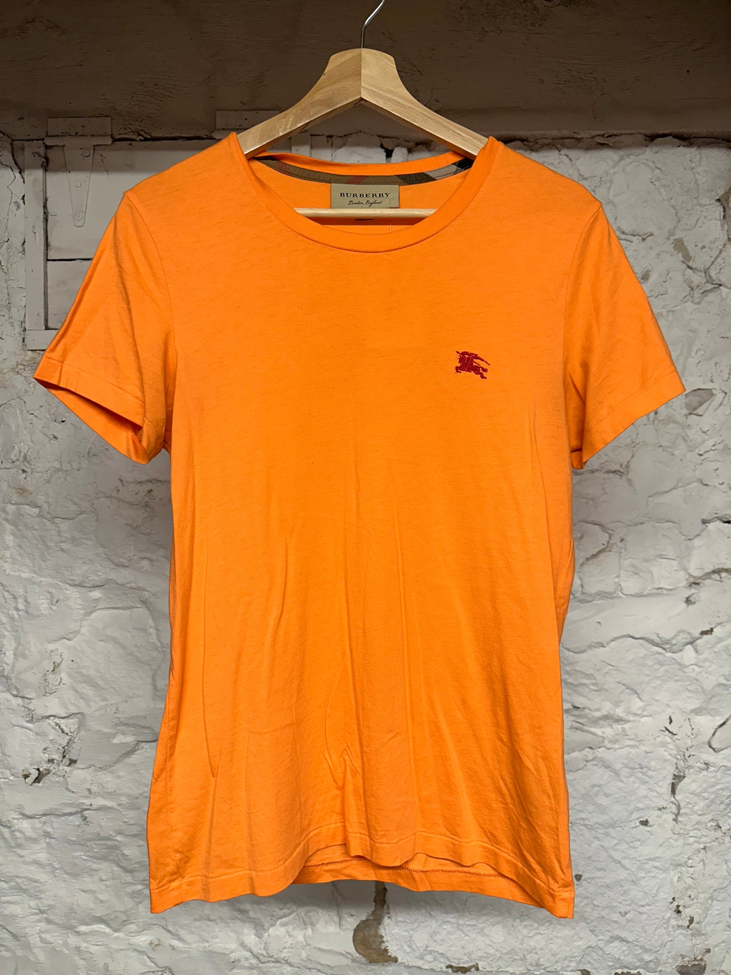 Burberry Orange T-Shirt Sz XS