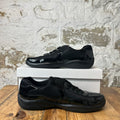 Prada Americas Cup Vintage Black Sneaker Sz 10.5