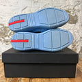 Prada Americas Cup Royal Blue Patent Black Sneaker Sz 7