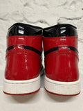 Air Jordan 1 High Patent Bred Sz 7.5