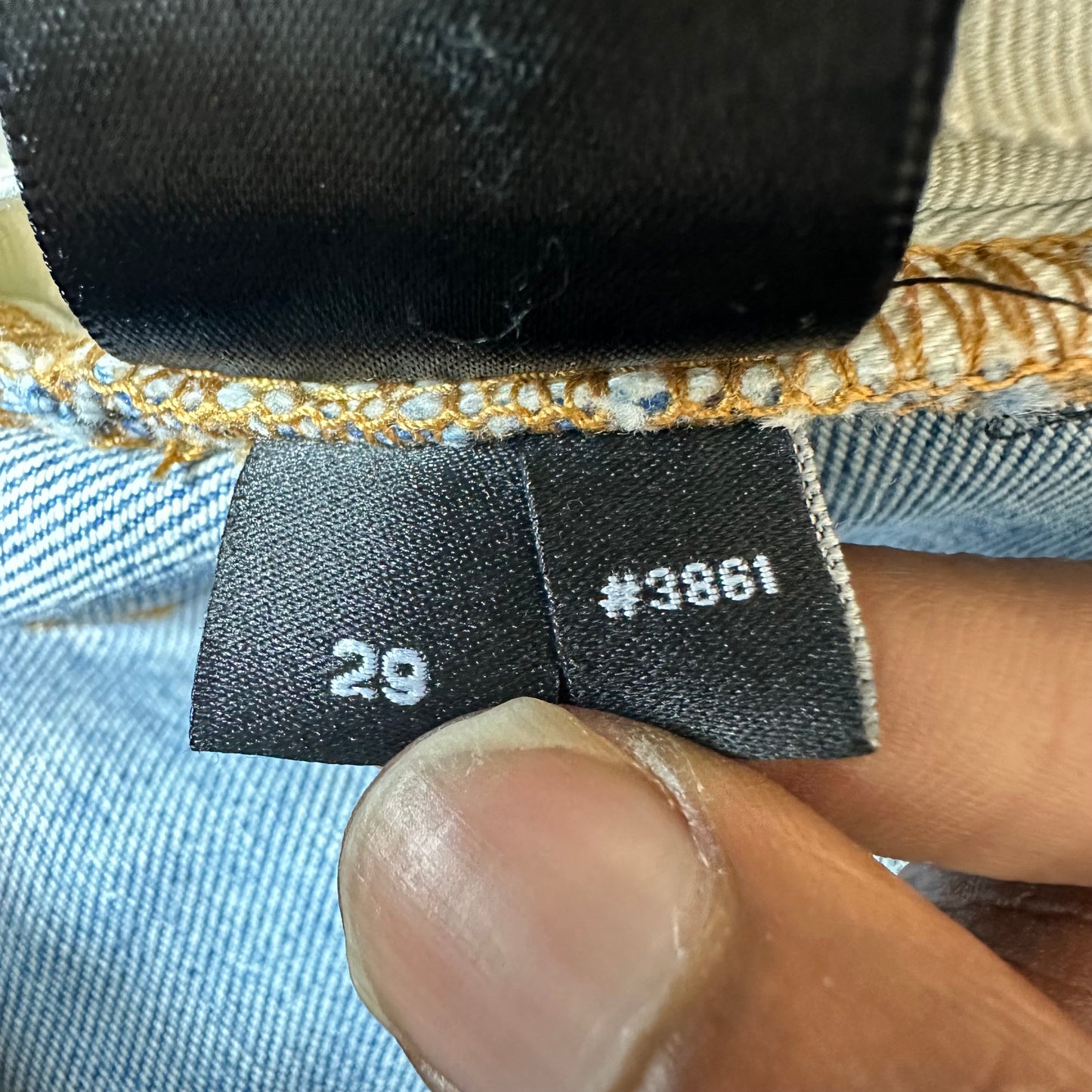 Amiri Knee Rip Blue Denim Jeans Sz 29