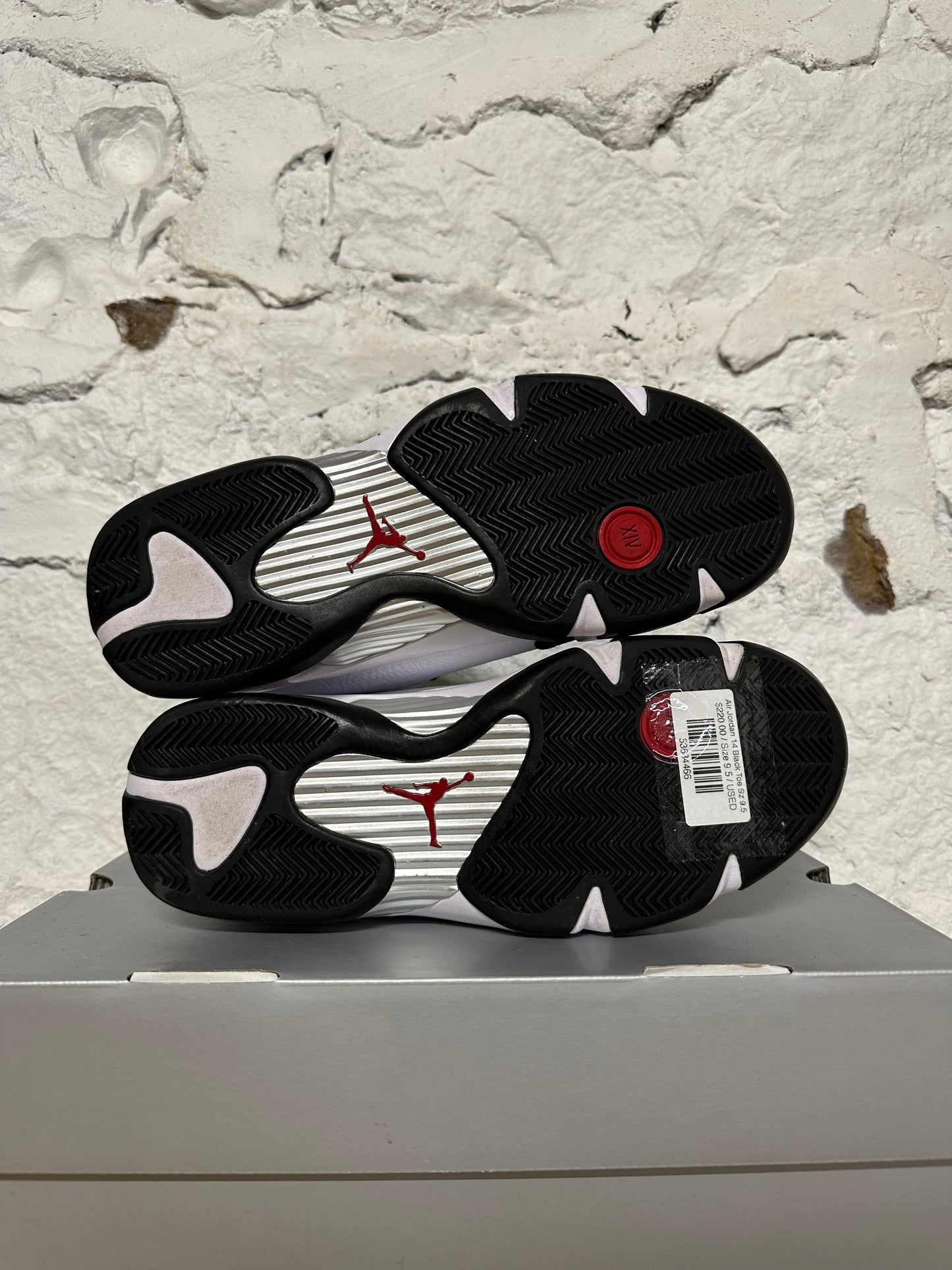 Air Jordan 14 Black Toe Sz 9.5