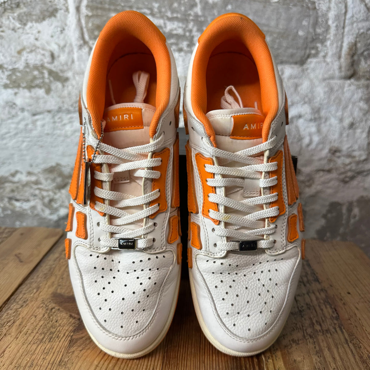 Amiri Orange Skeleton White Sneaker Sz 10 (43)