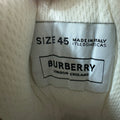 Burberry Arthur Tan Plaid White Sneaker Sz 12 (45) DS