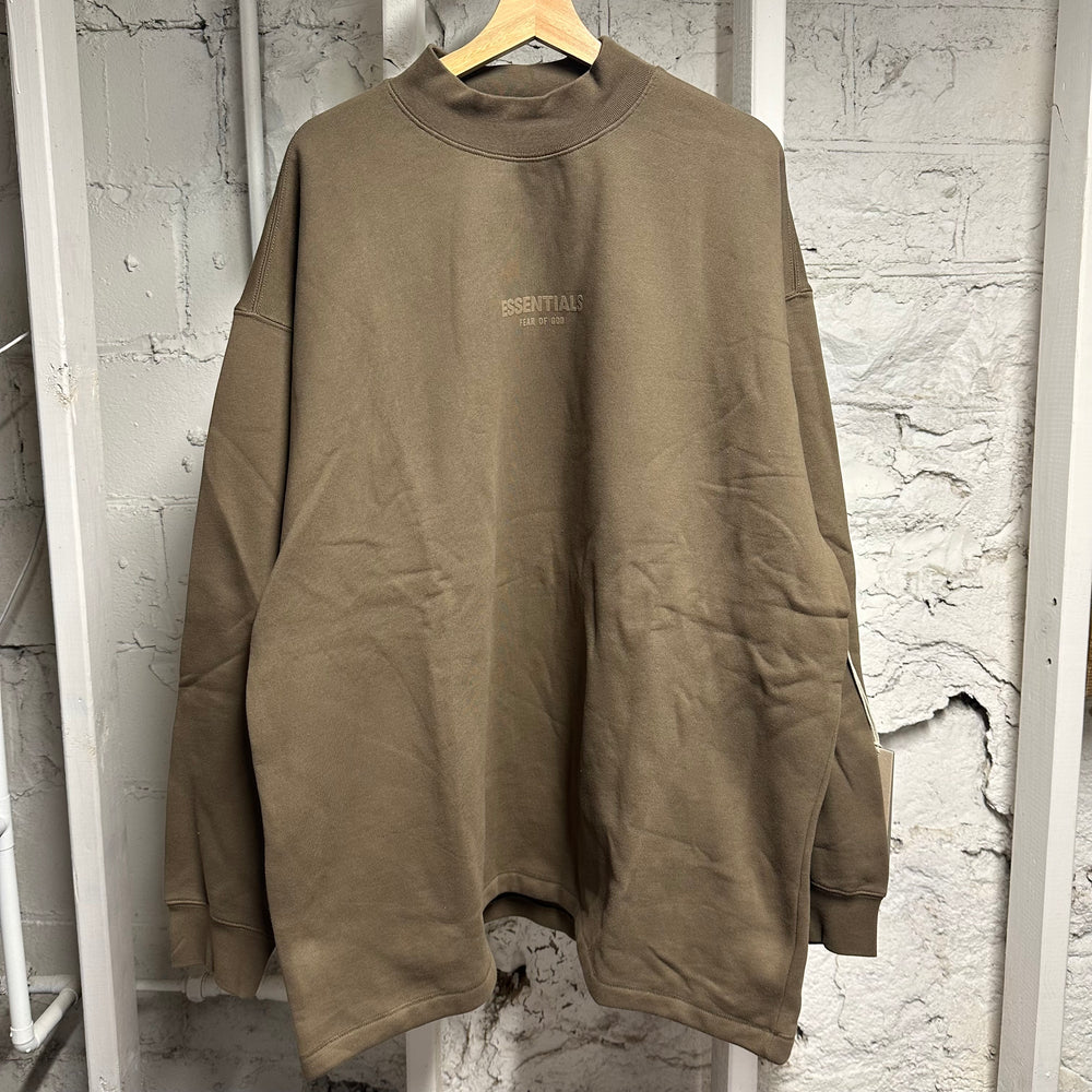 Fear of God Essentials Brown Relaxed Crewneck Sz XL DS