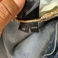 Amiri Green Camo Bones Blue Denim Jeans Sz 33
