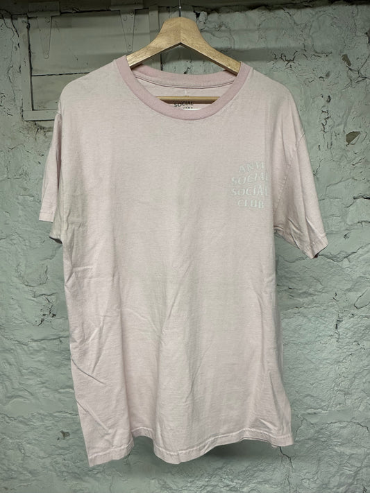 ASSC Playboy Pink Black T-Shirt Sz L