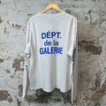 Gallery Dept Blue Sleeve Spell L/s White Sz XL