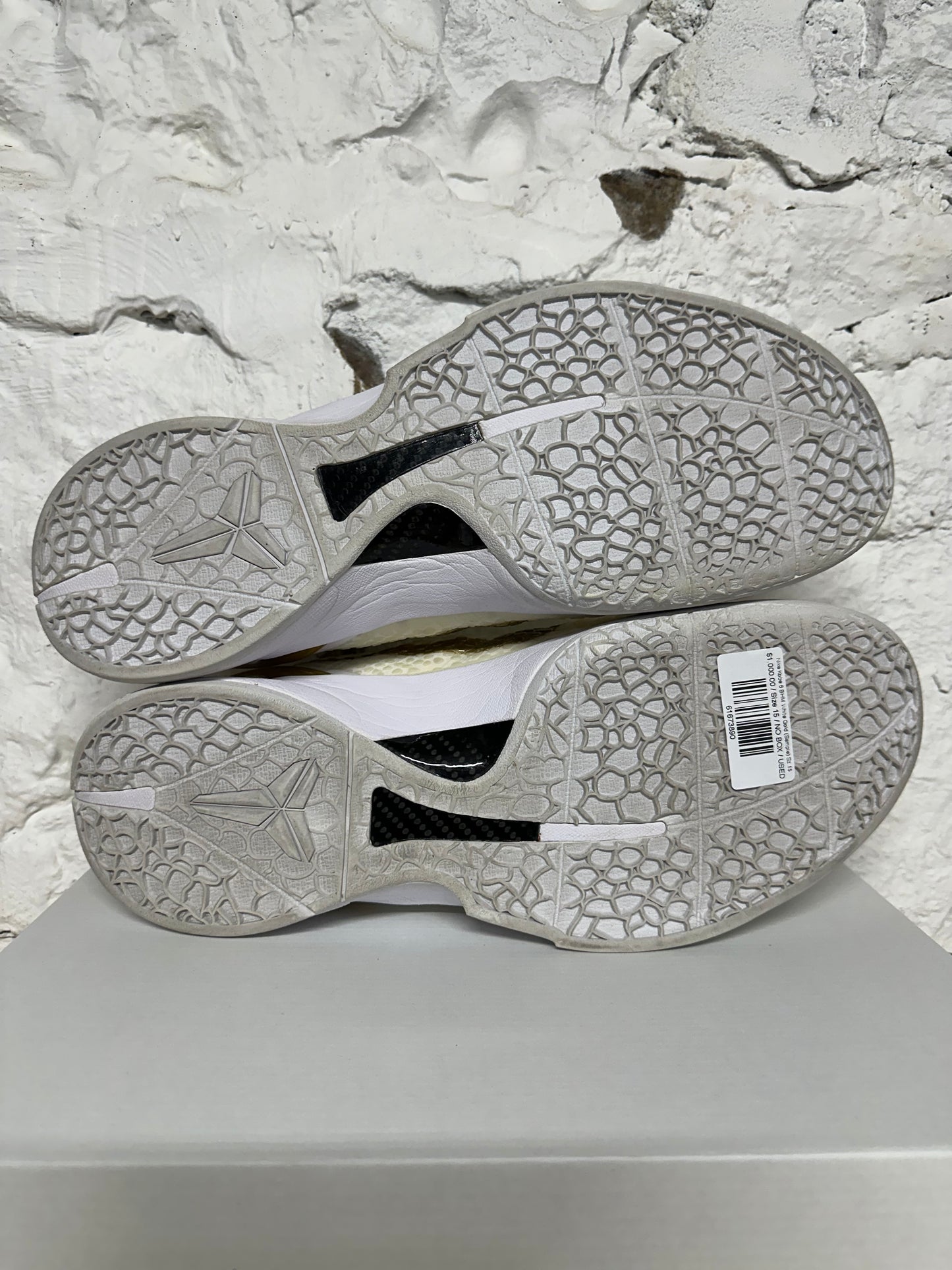 Nike Kobe 6 BHM White Gold (Sample) Sz 15