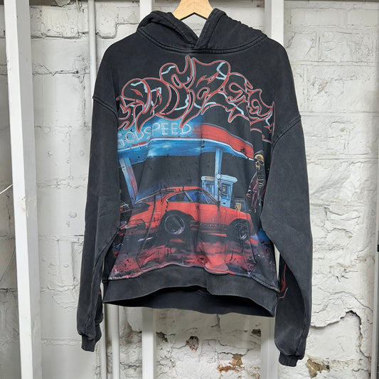 Godspeed Gas Station Black Hoodie Sz M