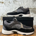 Chanel CC Black Grey Tweed Sneaker Sz 8.5 (41.5)